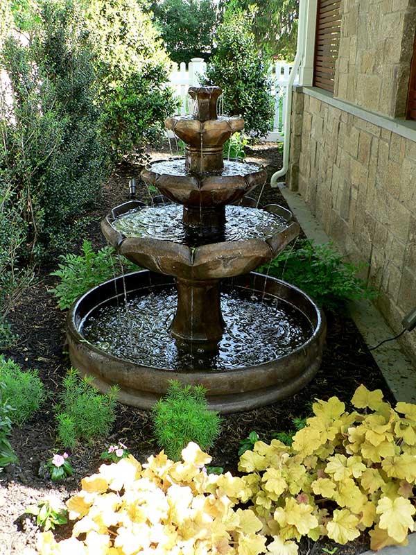 Landscape Design - Garden City NY - Water Fountain